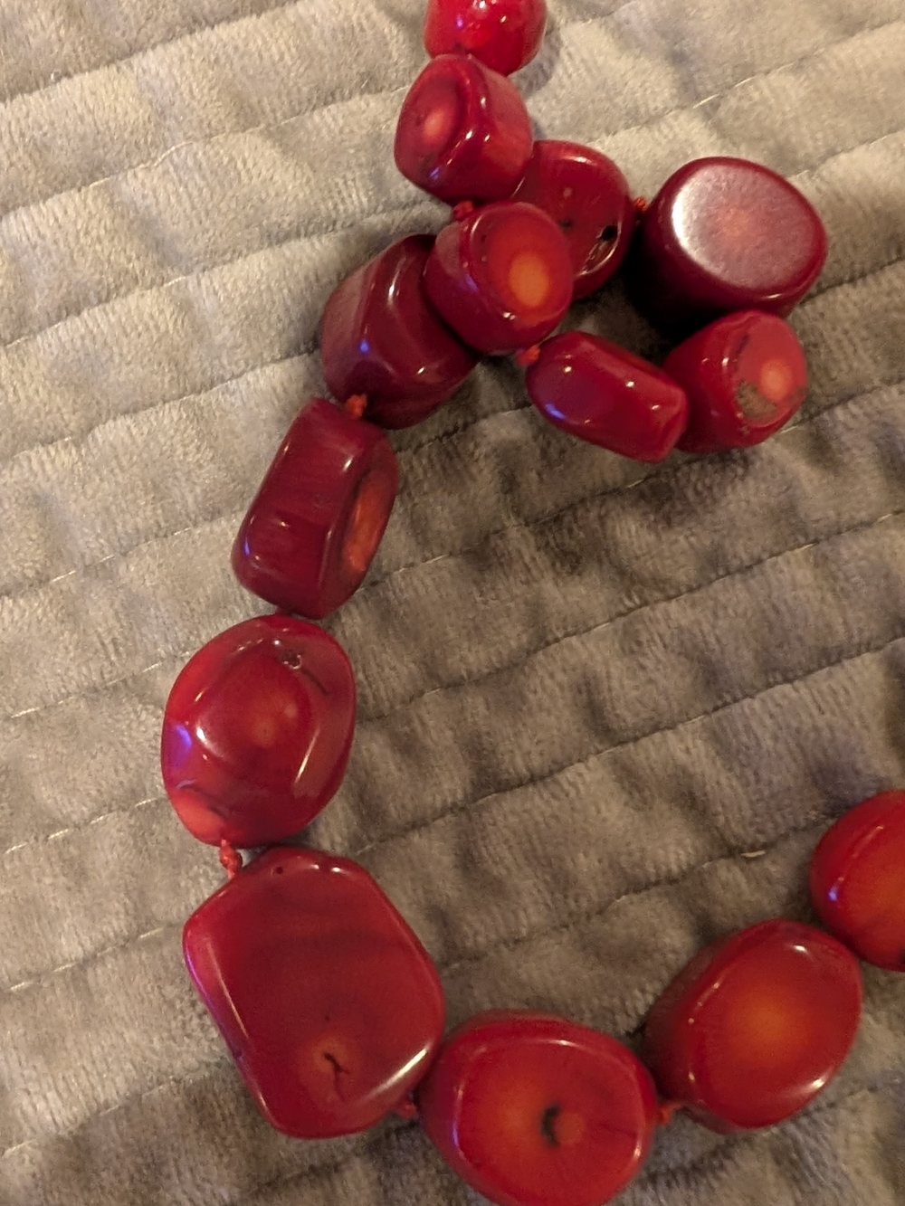 Natural genuine  Red Coral Necklace - Picture 6 of 6